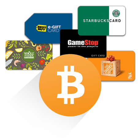 Buy gift cards with Bitcoin!